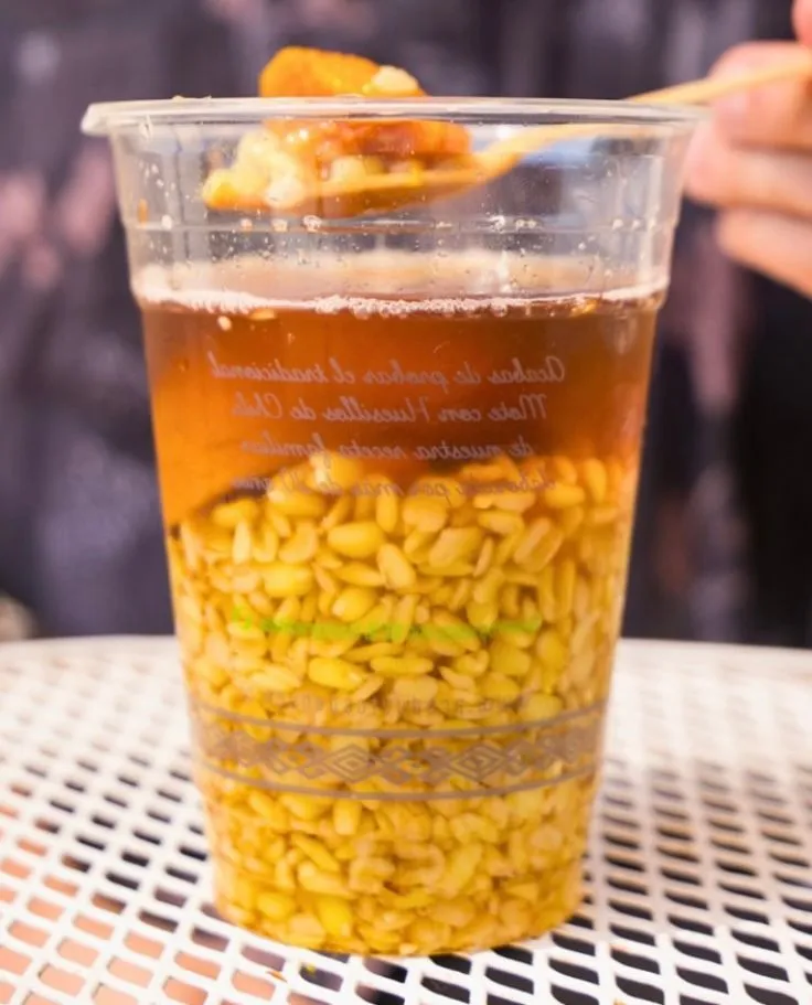 Pehuén Mote con Huesillo