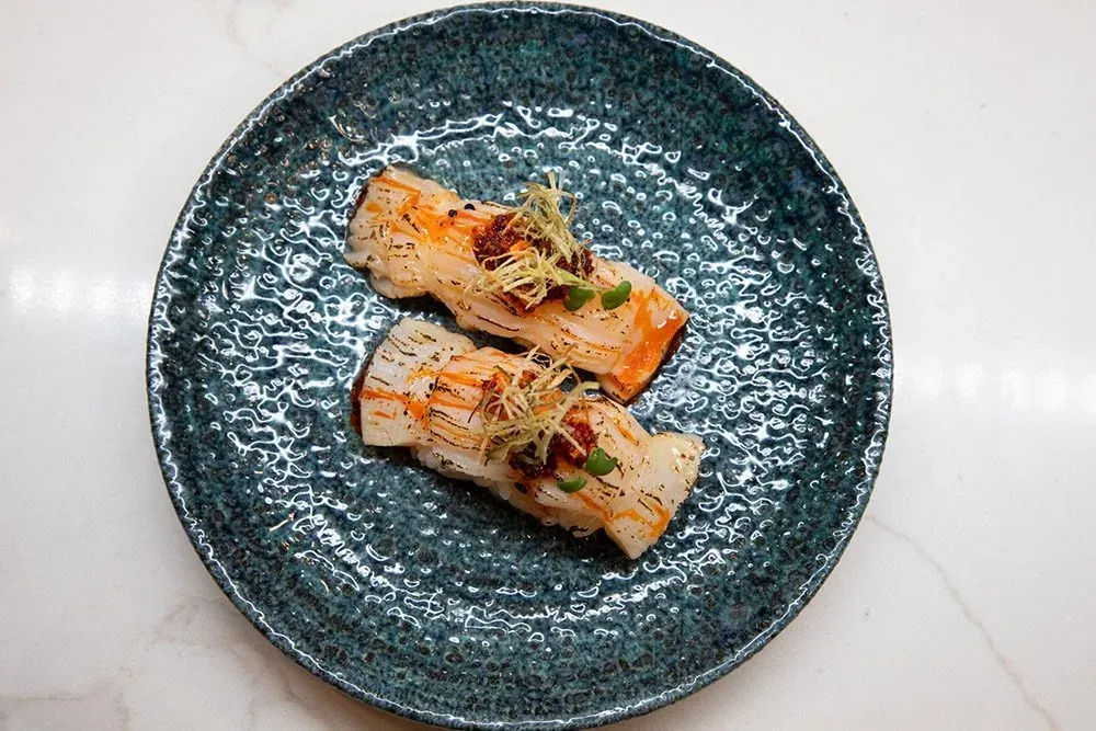 Nigiri de ostión de Matsuri