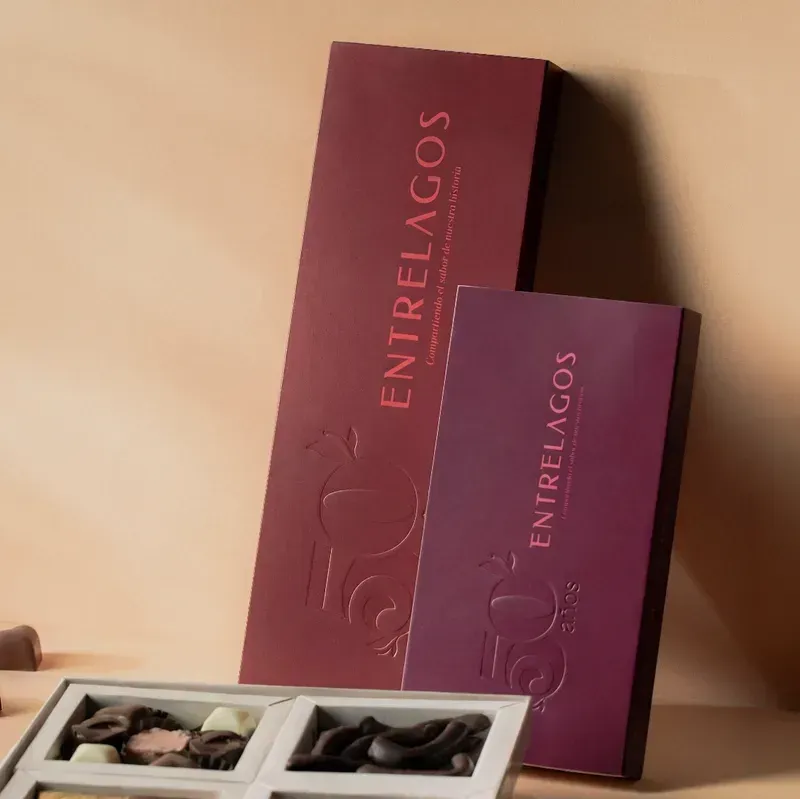 Selección de chocolates Entrelagos
